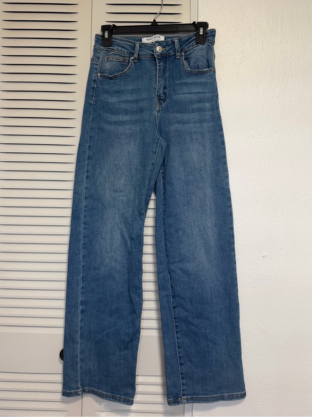 Wax Jean Women’s Wide-Leg Flare Jeans - Blue